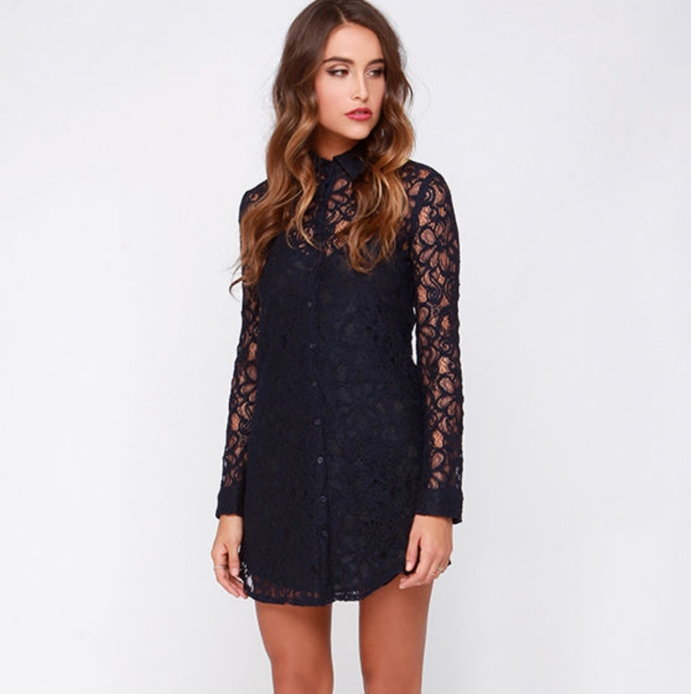 BB Dakota Tanya lace shirt dress